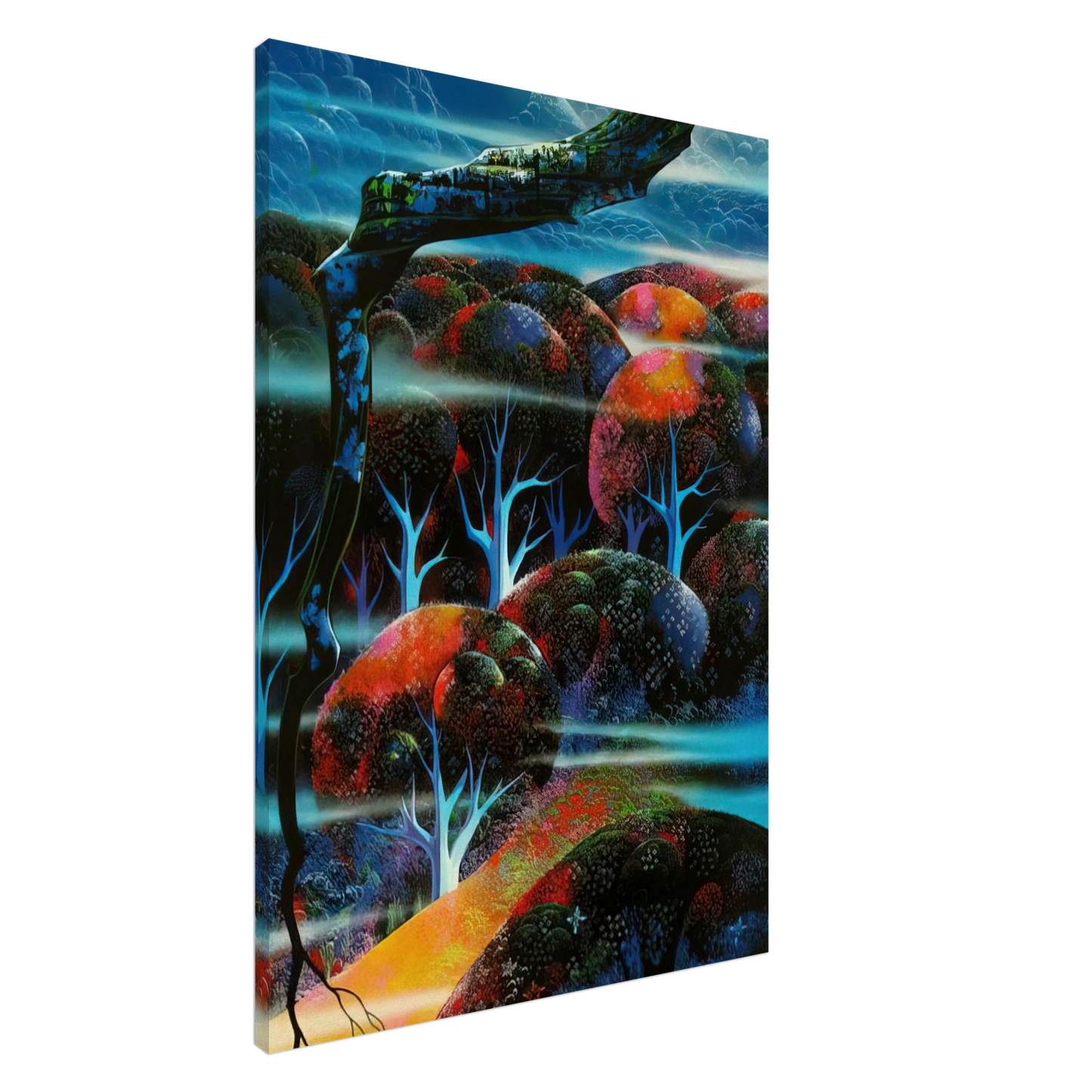 Eyvind Earle - Toccata and Fugue Canvas - 20x30 cm / 8x12 inches-canvas