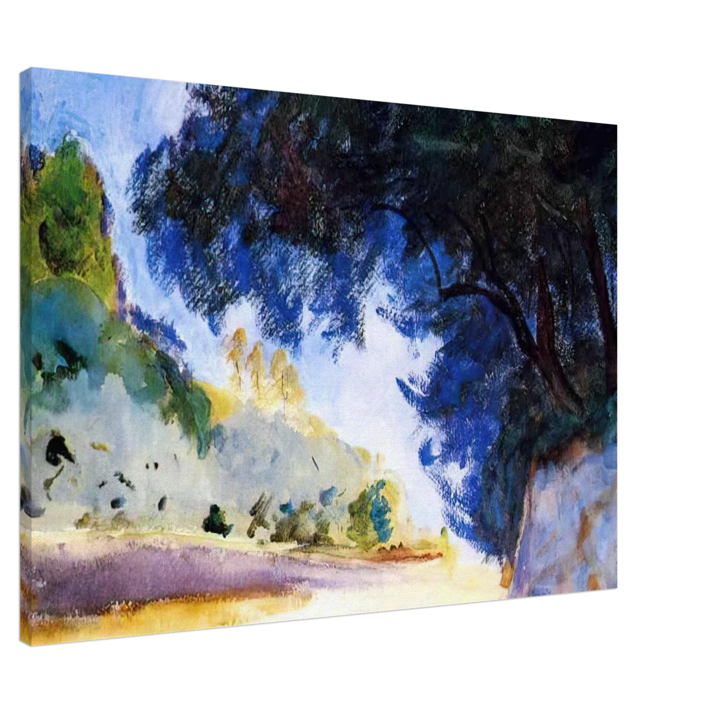 John Singer Sargent - Landscape, Olive Trees, Corfu Canvas - 20x30 cm / 8x12 inches-canvas