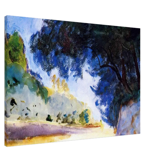 John Singer Sargent - Landscape, Olive Trees, Corfu Canvas - 20x30 cm / 8x12 inches-canvas