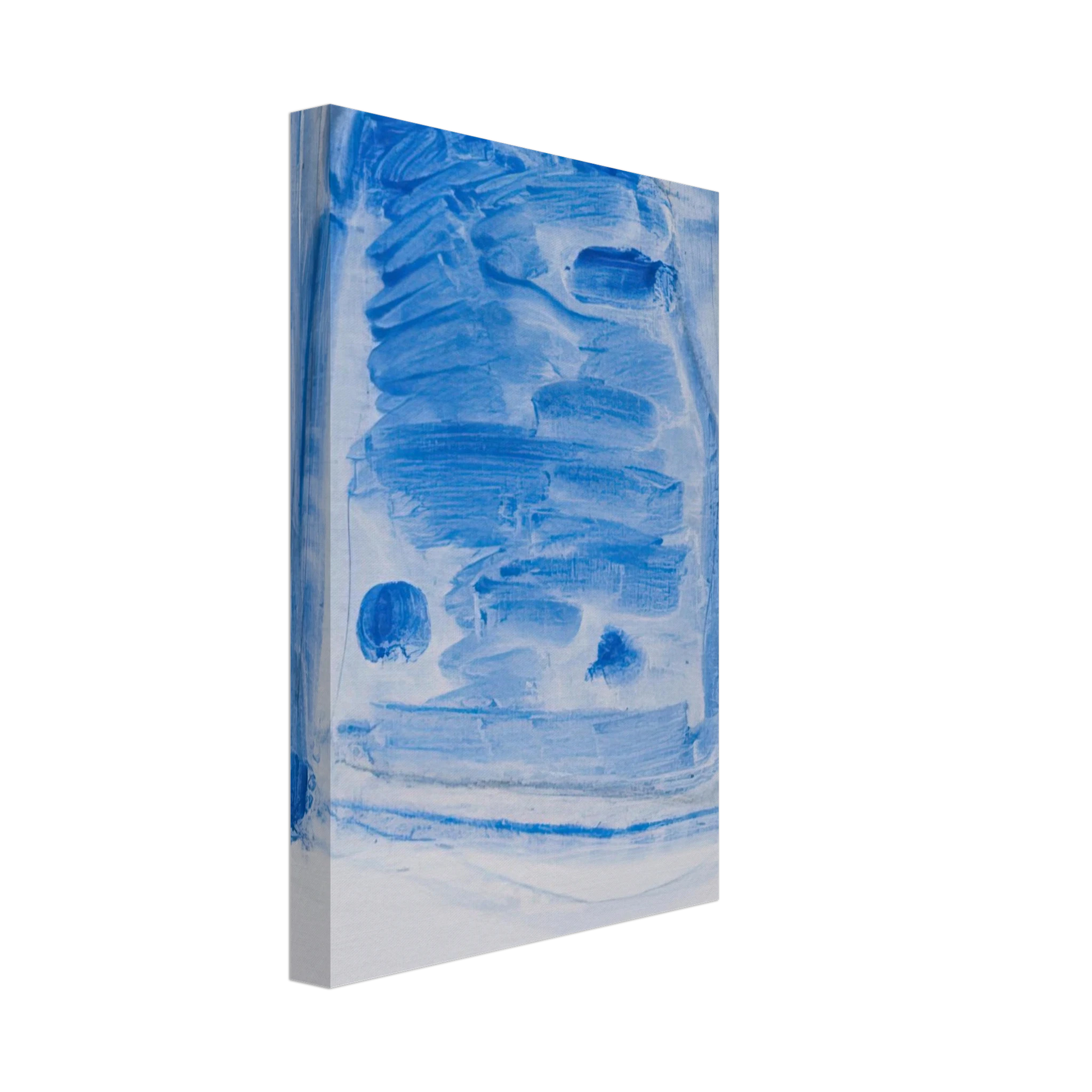 Ralston Crawford - Sketchy Cobaltic Blue Flag - 2009 Canvas - 70x100 cm / 28x40 inches-canvas