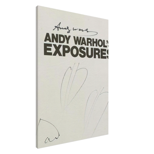 Andy Warhol - Butterfly Hearths  Andy Warhol's Exposures  Canvas - 20x30 cm / 8x12 inches-canvas