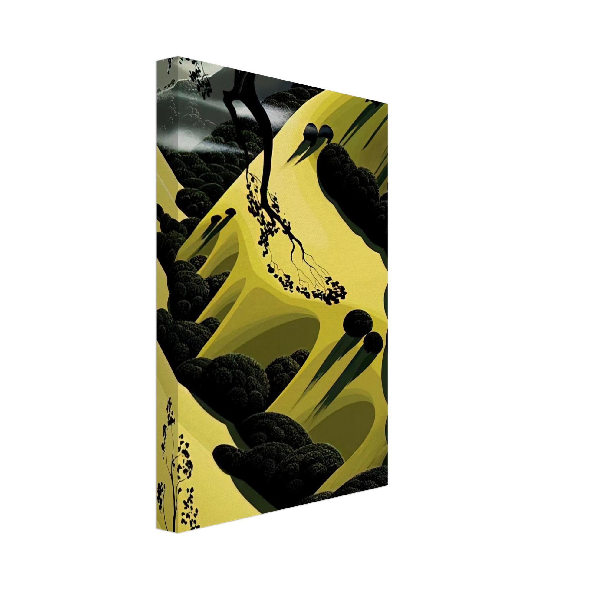 Eyvind Earle - High Country Valley Canvas - 70x100 cm / 28x40 inches-canvas