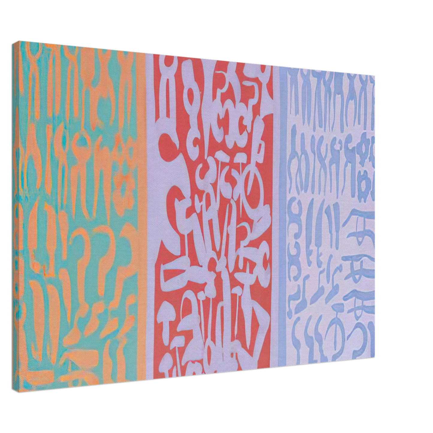 Carla Accardi - Settori - 1962 Canvas - 20x30 cm / 8x12 inches-canvas