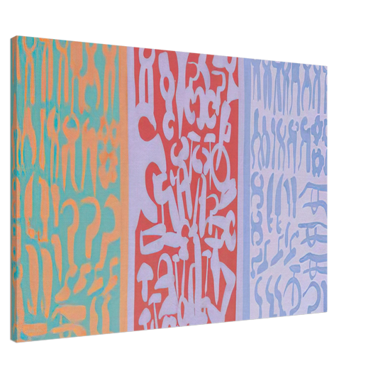 Carla Accardi - Settori - 1962 Canvas - 20x30 cm / 8x12 inches-canvas