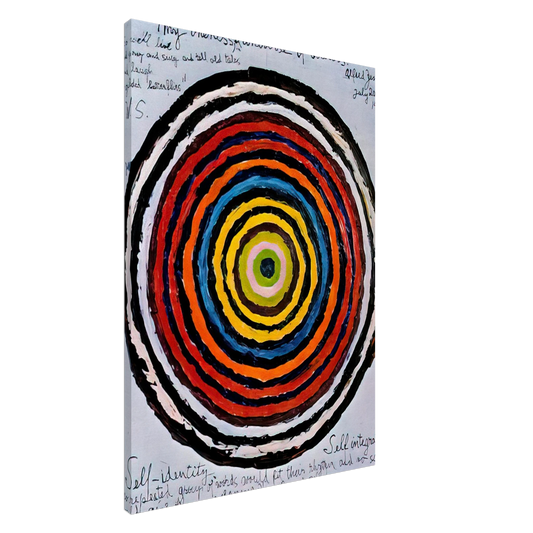 Alfred Jensen - My Oneness, A Universe of Colours - 1957 Canvas - 20x30 cm / 8x12 inches-canvas