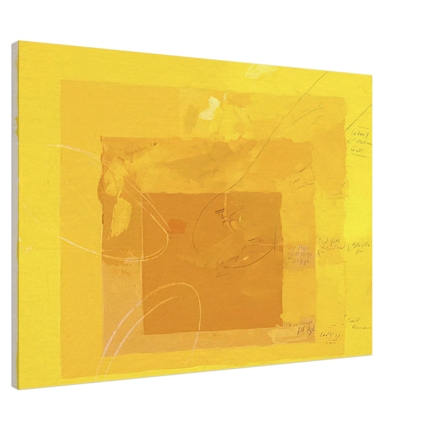 Josef Albers - STUDY FOR HOMAGE TO THE SQUARE Canvas - 20x30 cm / 8x12 inches-canvas