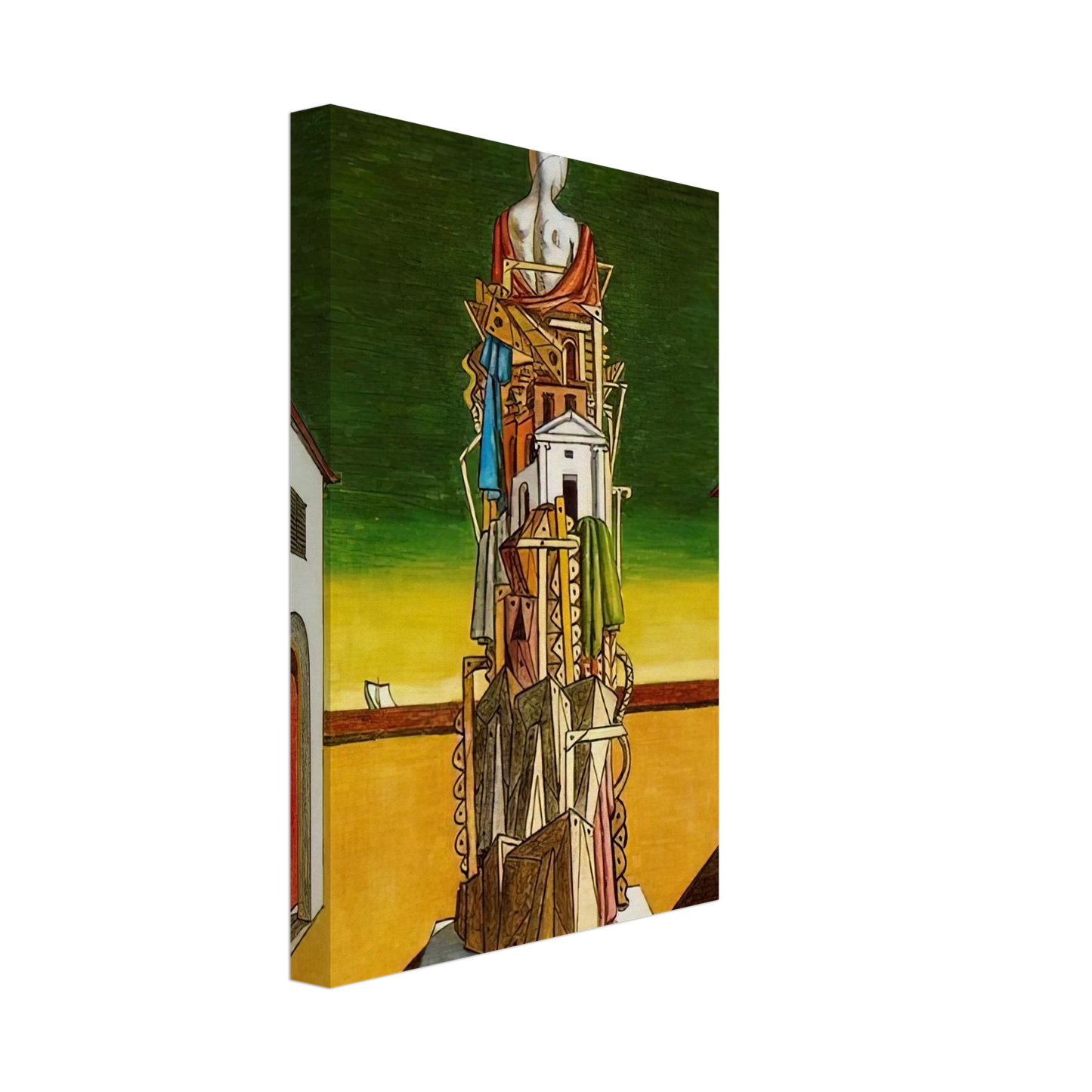 Giorgio de Chirico - THE GREAT METAPHYSICIAN 1971 Canvas - 40x60 cm / 16x24 inches-canvas