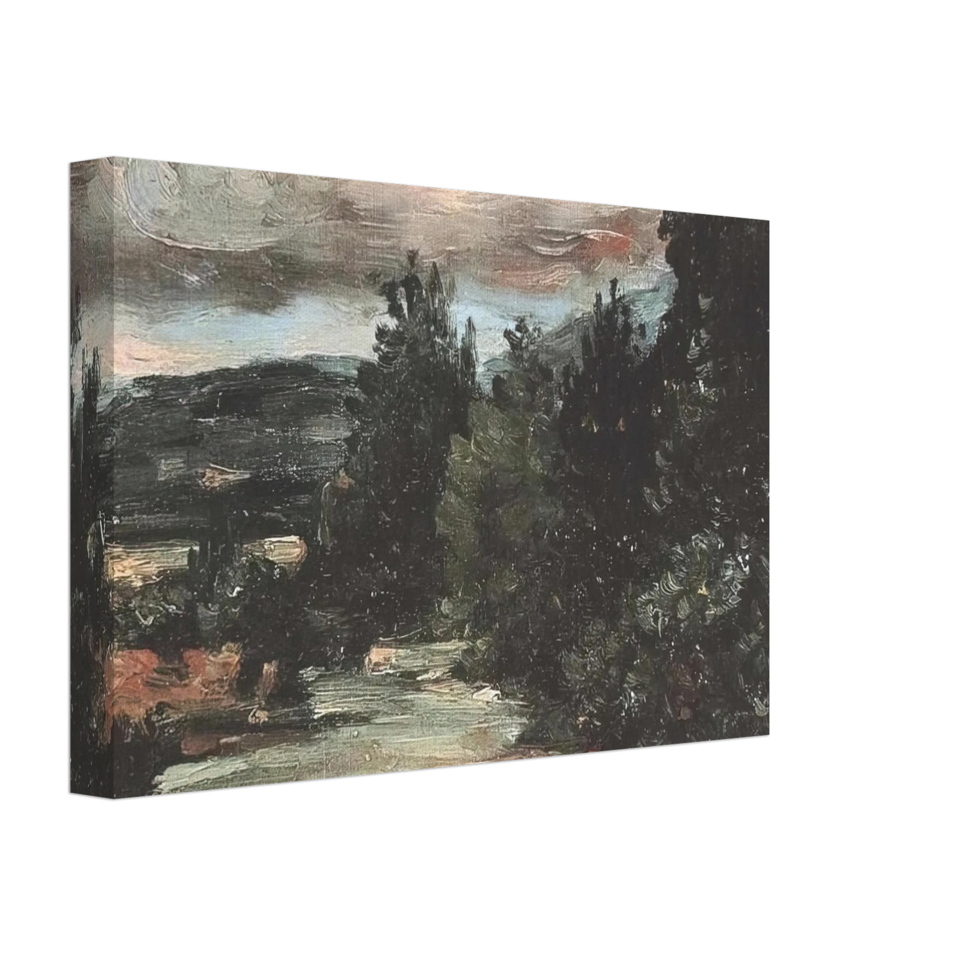 Paul Cezanne - River in the plain Canvas - 40x60 cm / 16x24 inches-canvas