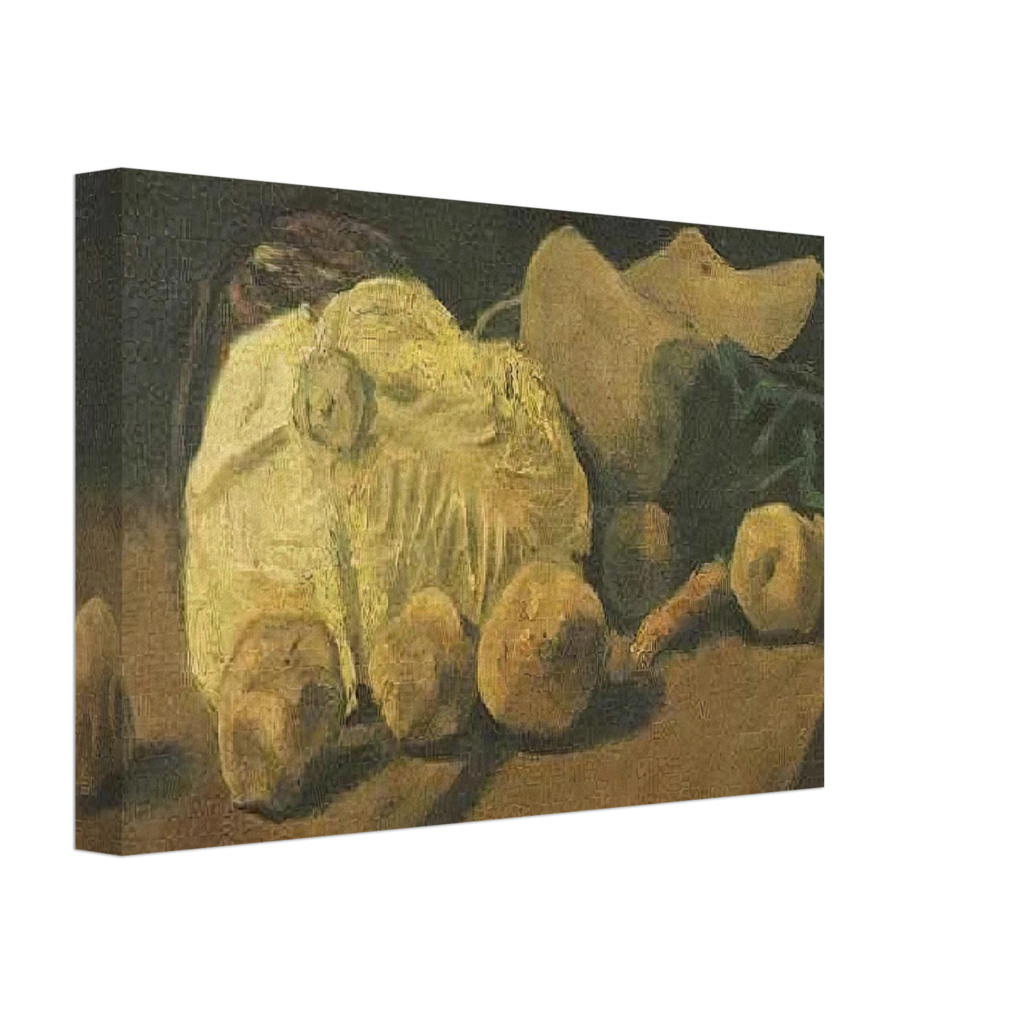 Vincent van Gogh - Still Life with Cabbage and Clogs Canvas - 40x60 cm / 16x24 inches-canvas