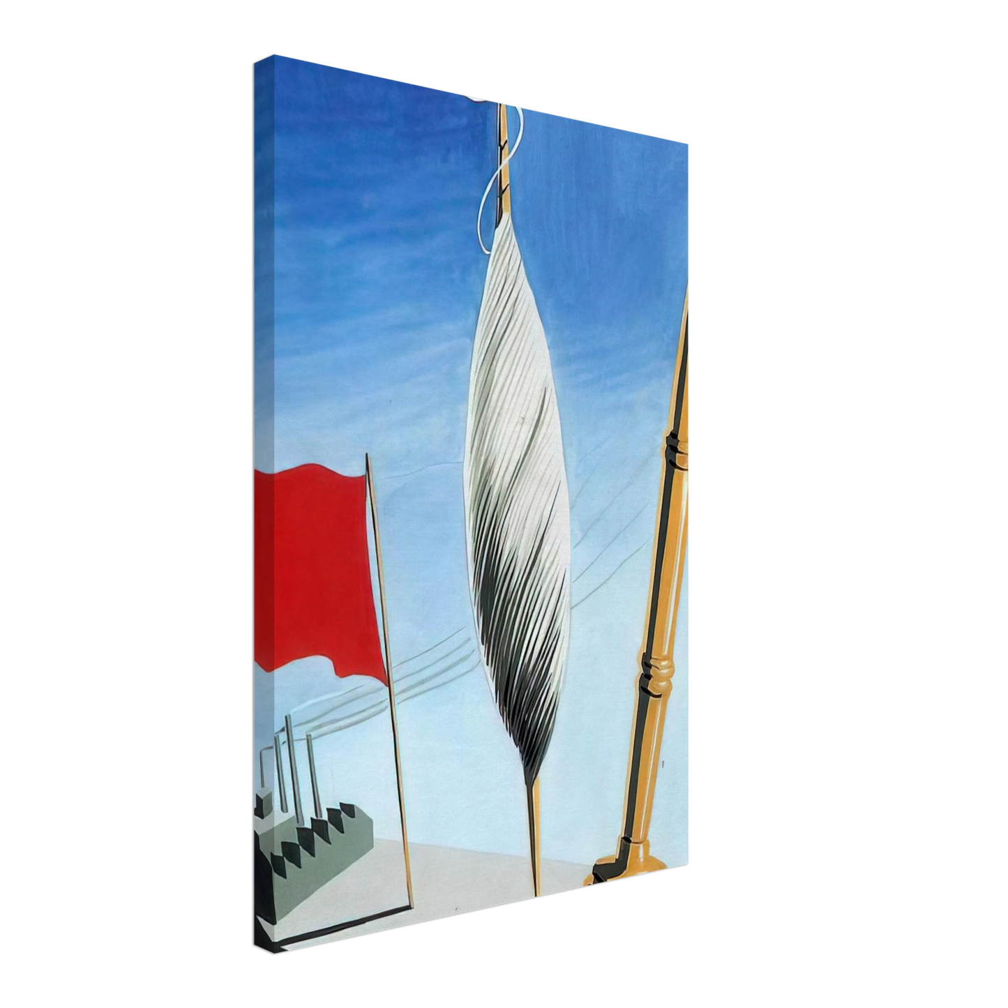 Rene Magritte - PROJECT OF POSTER THE CENTER OF TEXTILE WORKERS IN BELGIUM 1938 2 Canvas - 40x60 cm / 16x24 inches-canvas