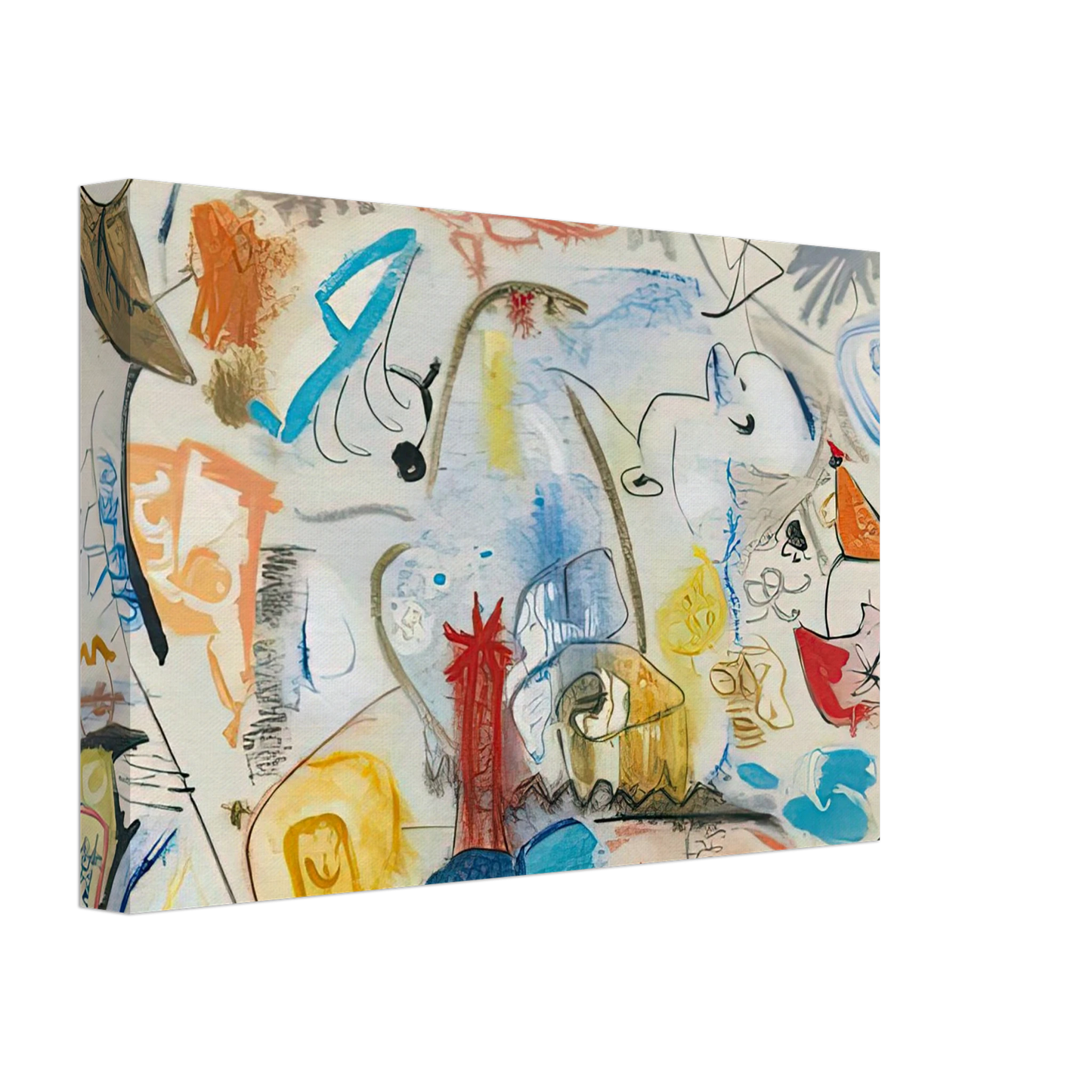 Helen Frankenthaler - Circus Landscape, 1951- Canvas - 40x60 cm / 16x24 inches-canvas