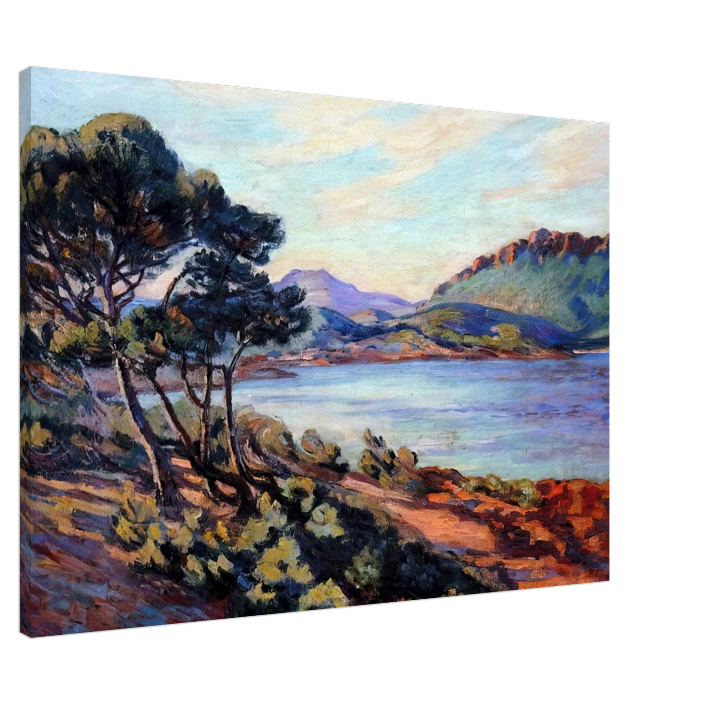 Armand Guillaumin - Agay Bay - 1910 Canvas - 20x30 cm / 8x12 inches-canvas