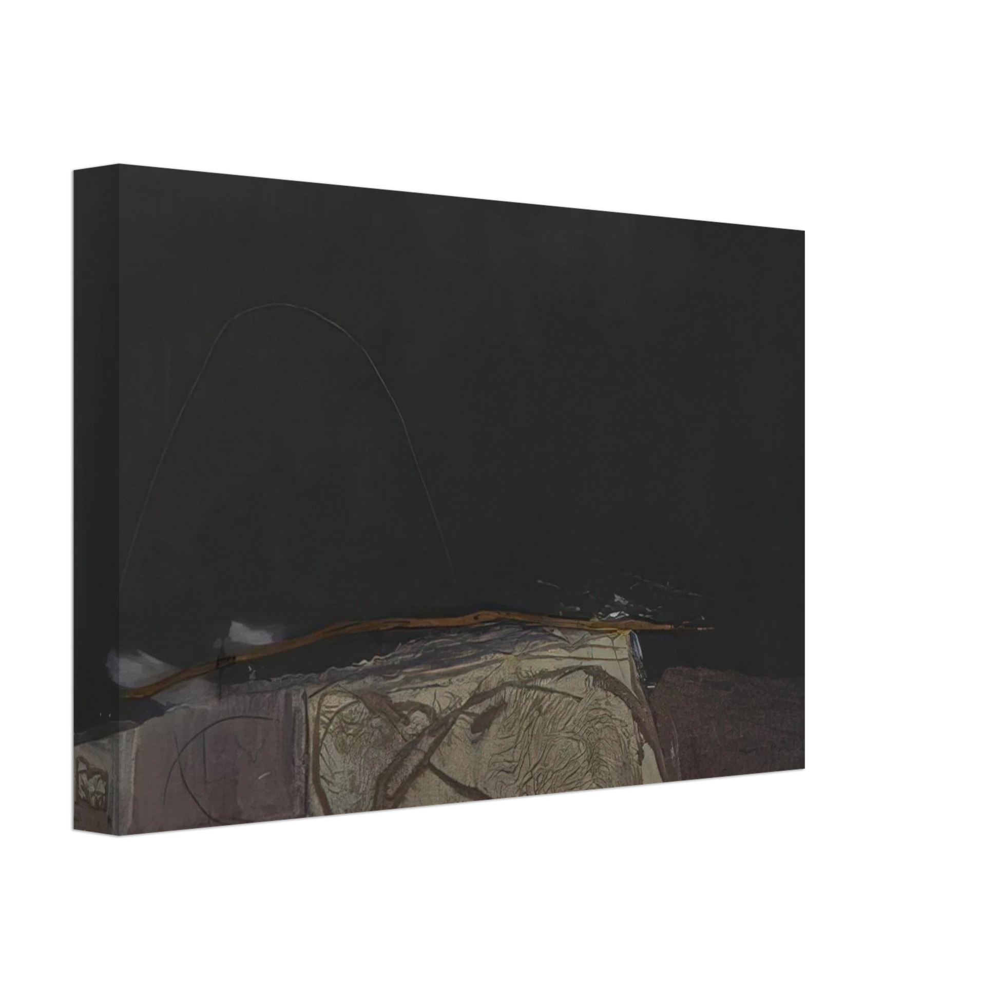 Antoni Tapies - GREY AND GREEN PAINTING 1957 Canvas - 40x60 cm / 16x24 inches-canvas