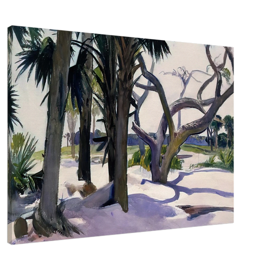 Edward Hopper - Folly Beach, Charleston, South Carolina Canvas - 20x30 cm / 8x12 inches-canvas