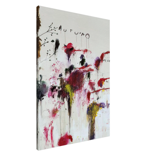 Cy Twombly - Quattro Stagioni II. Autunno Canvas - 20x30 cm / 8x12 inches-canvas