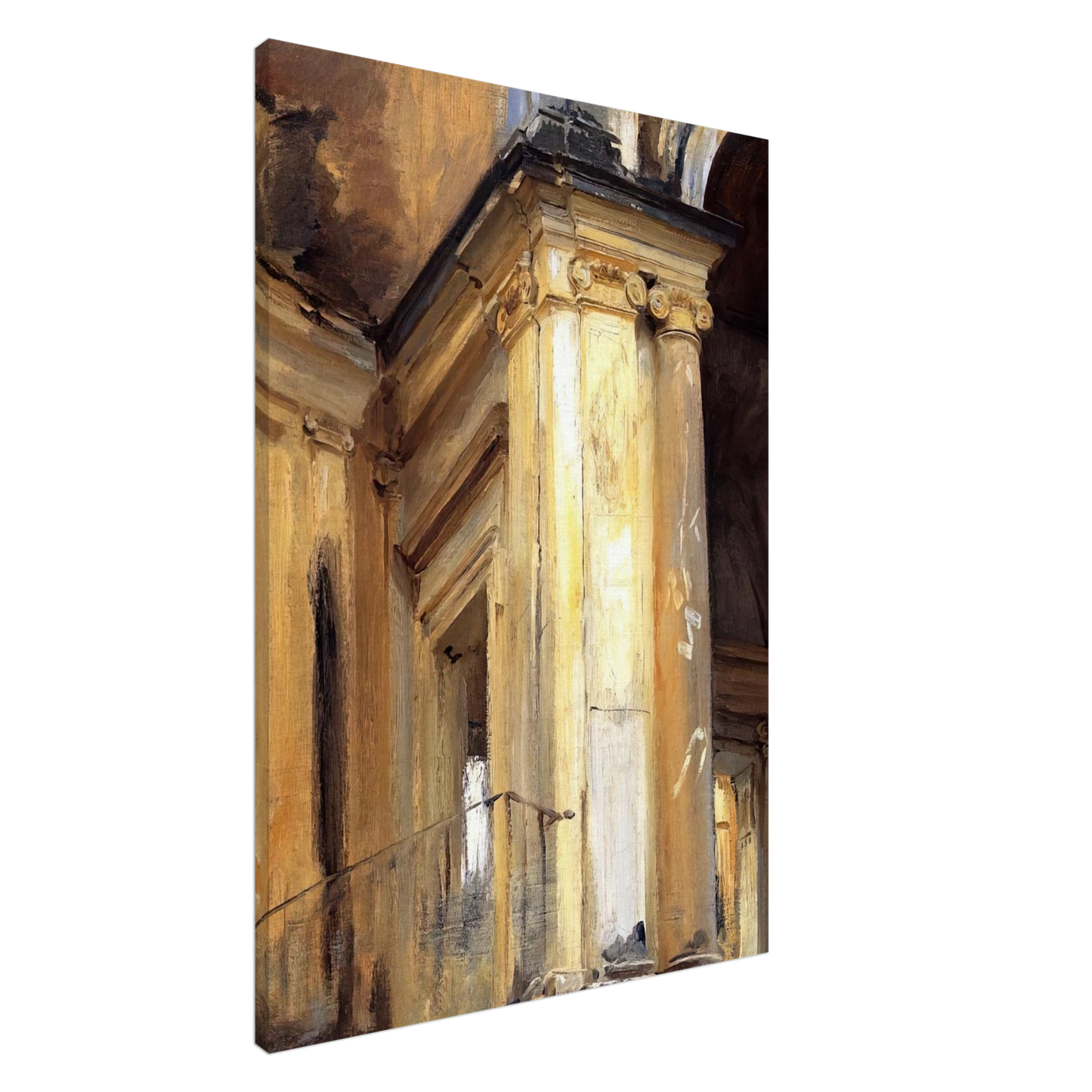 John Singer Sargent - Roman Architecture Canvas - 20x30 cm / 8x12 inches-canvas