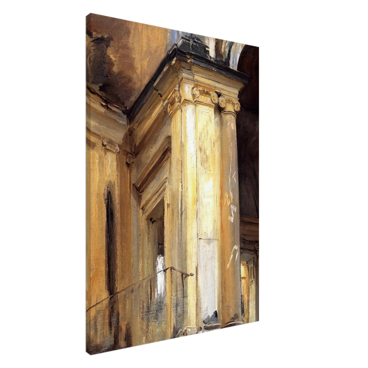 John Singer Sargent - Roman Architecture Canvas - 20x30 cm / 8x12 inches-canvas