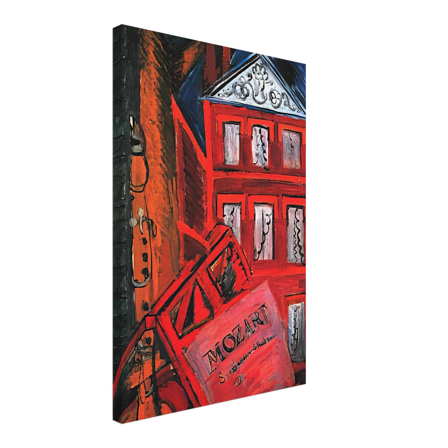 Raoul Dufy - HOMMAGE TO MOZART 1915 Canvas - 40x60 cm / 16x24 inches-canvas