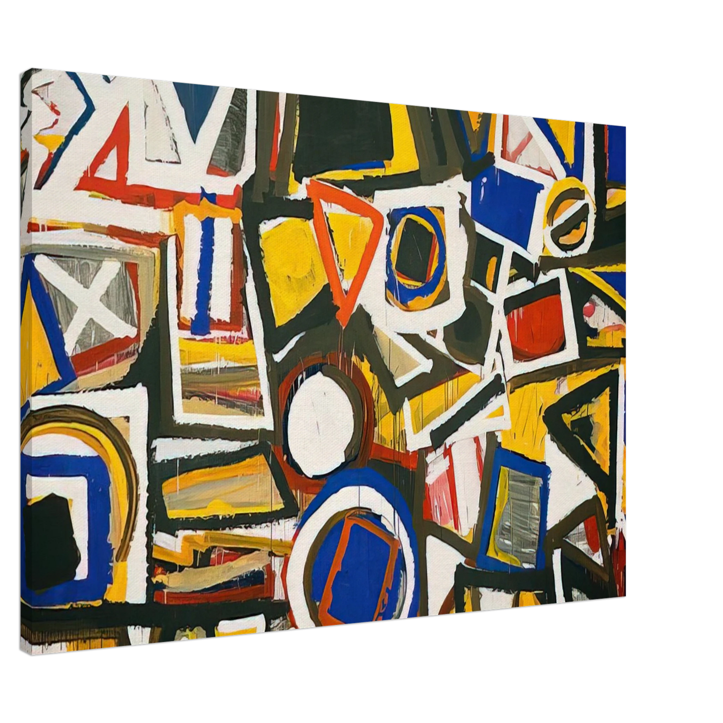 Al Held - Taxi Cab II Canvas - 20x30 cm / 8x12 inches-canvas