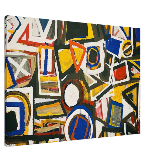 Al Held - Taxi Cab II Canvas - 20x30 cm / 8x12 inches-canvas