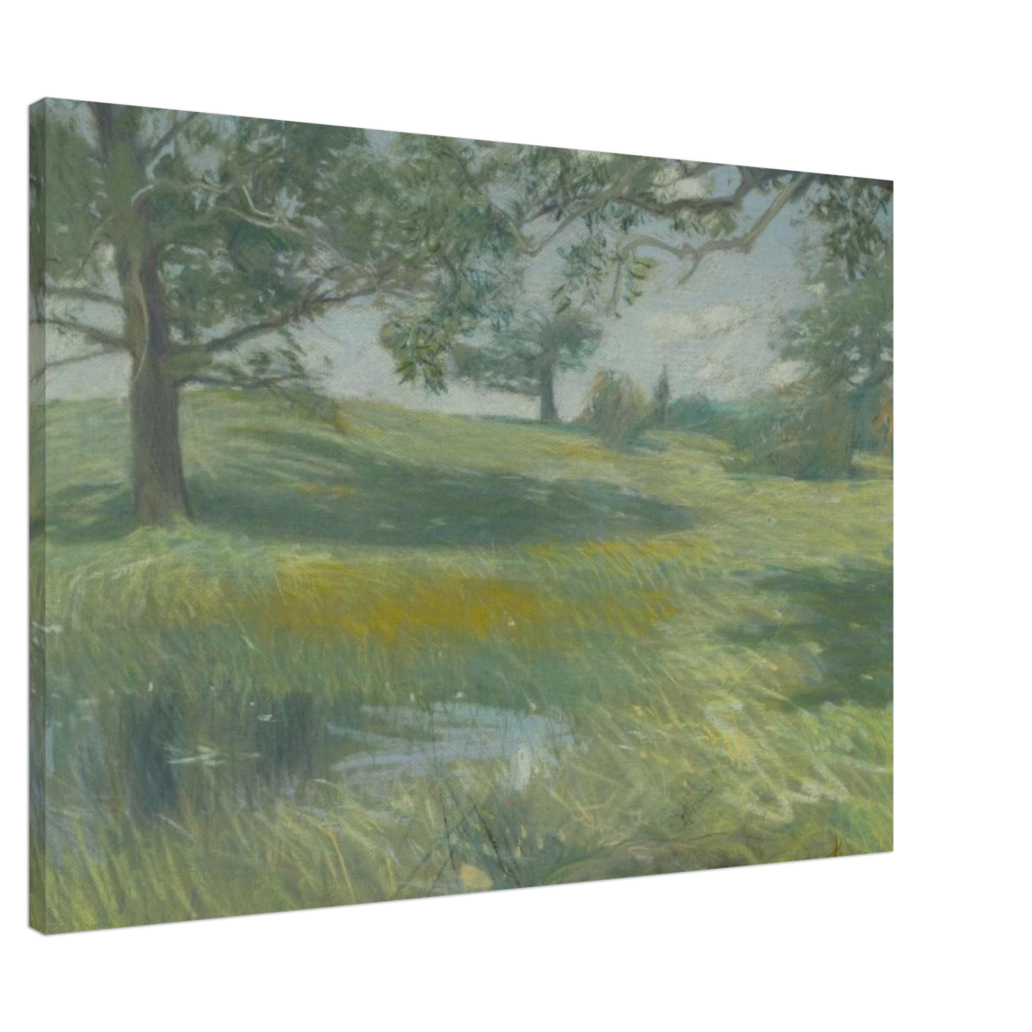 Childe Hassam - Meadows Canvas - 20x30 cm / 8x12 inches-canvas