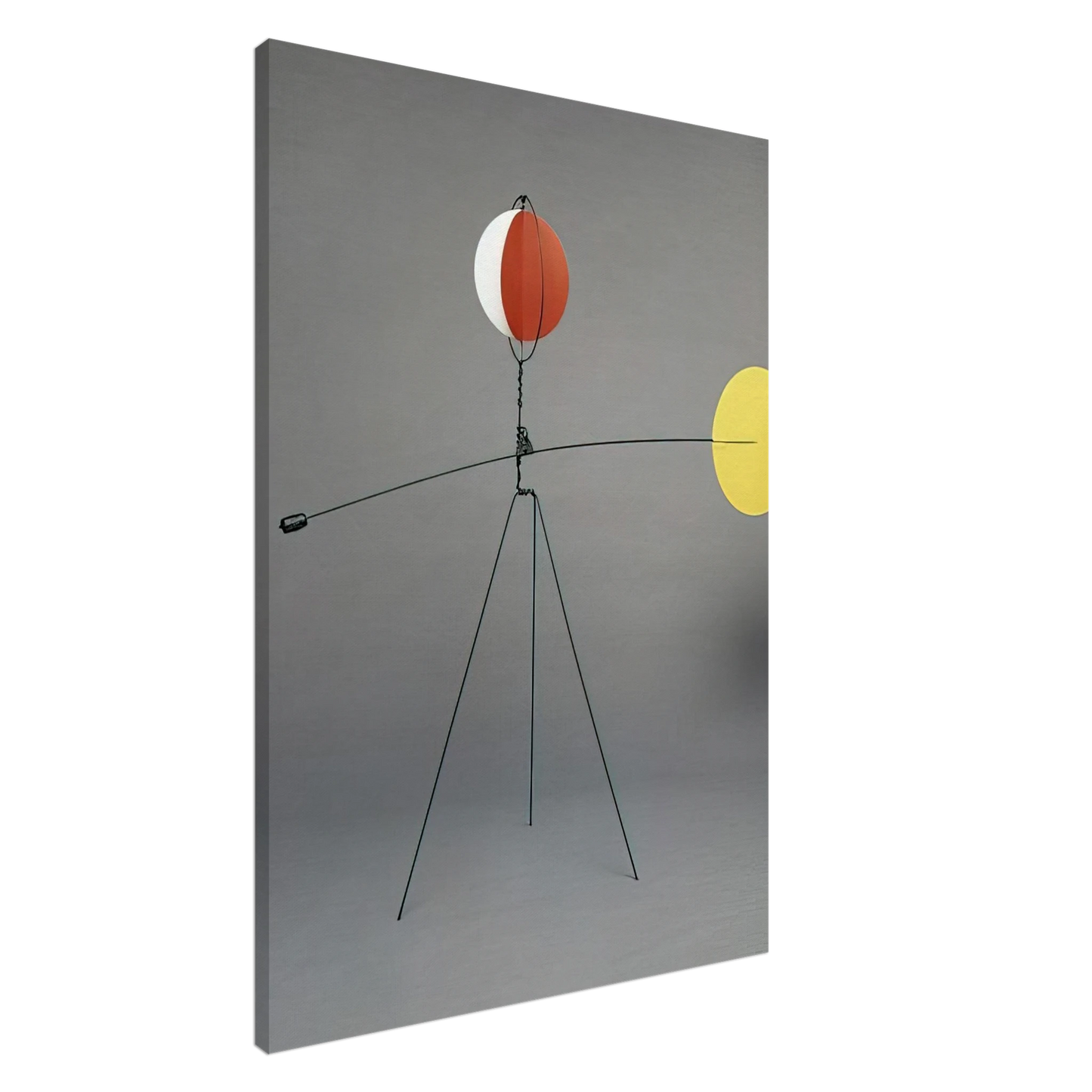 Alexander Calder - RED AND YELLOW VANE 1934 Canvas - 20x30 cm / 8x12 inches-canvas