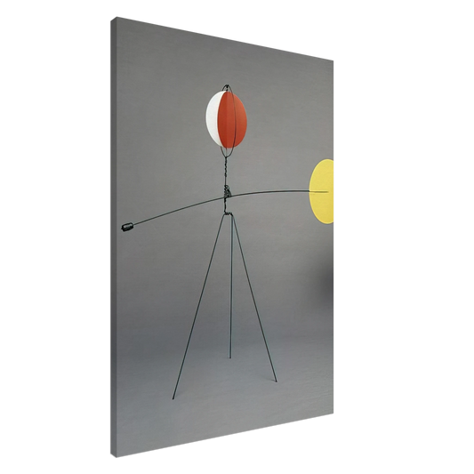 Alexander Calder - RED AND YELLOW VANE 1934 Canvas - 20x30 cm / 8x12 inches-canvas