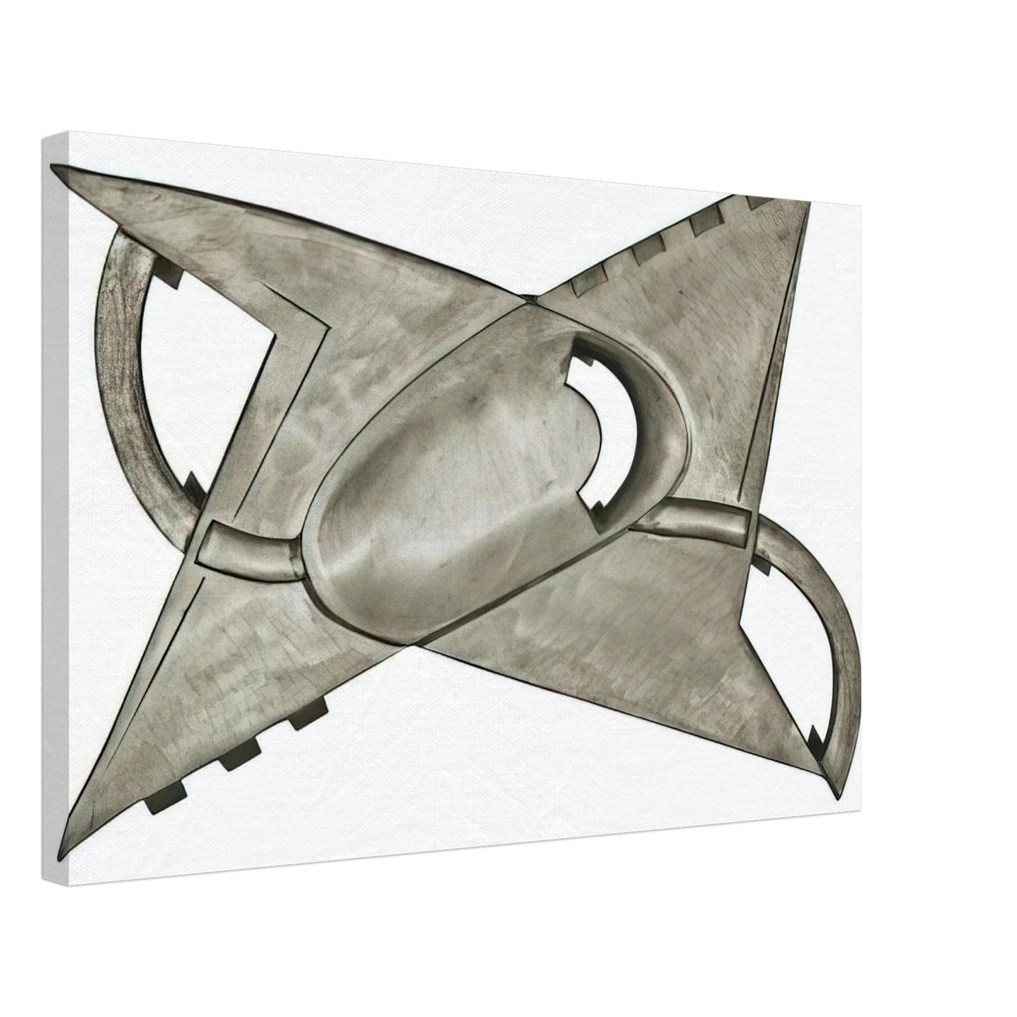 Gyula Kosice - A partir d'un centre concave - Kinetic Art Canvas - 70x100 cm / 28x40 inches-canvas