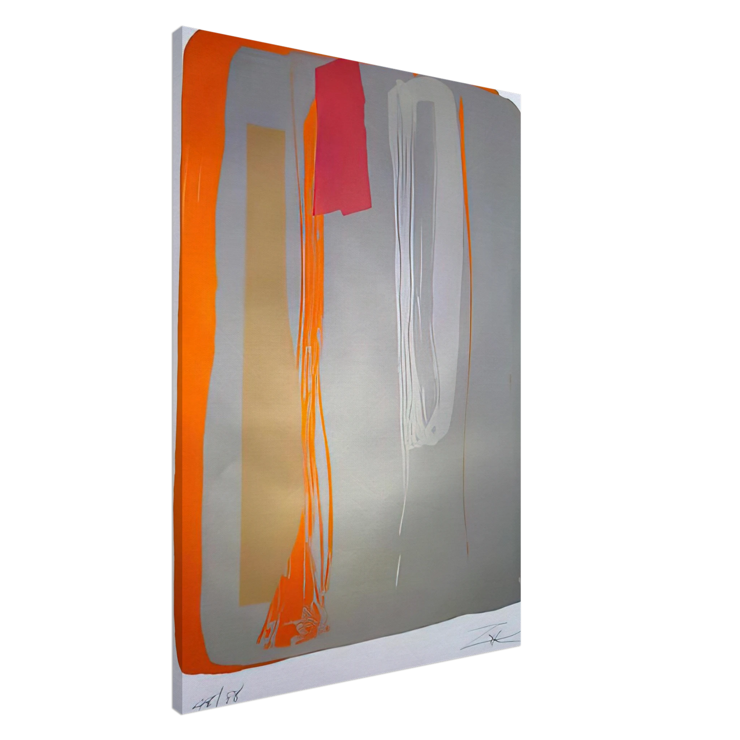 Larry Zox - Untitled 6 - 1980 Canvas - 20x30 cm / 8x12 inches-canvas