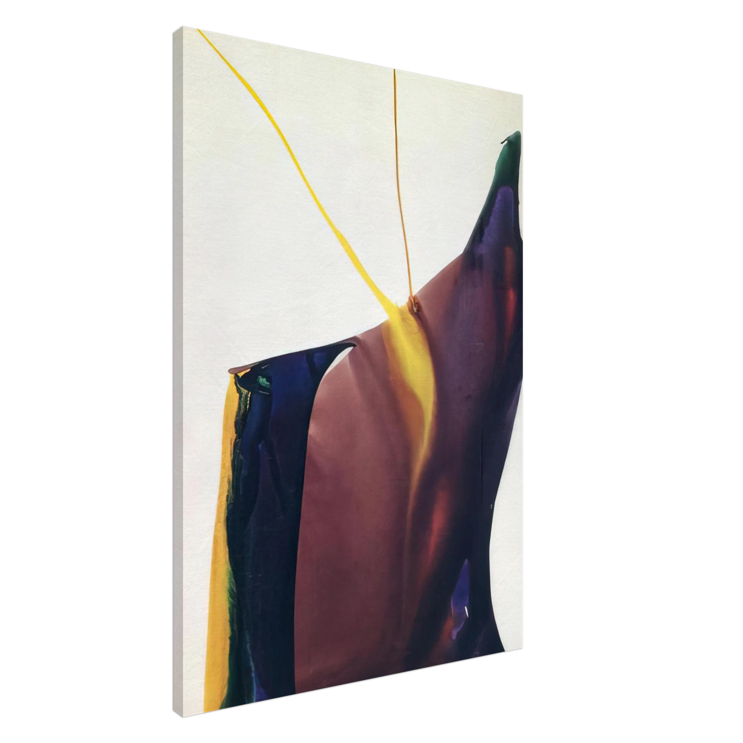 Paul Jenkins - Phenomena Yellow Strike - 1963 Canvas - 20x30 cm / 8x12 inches-canvas