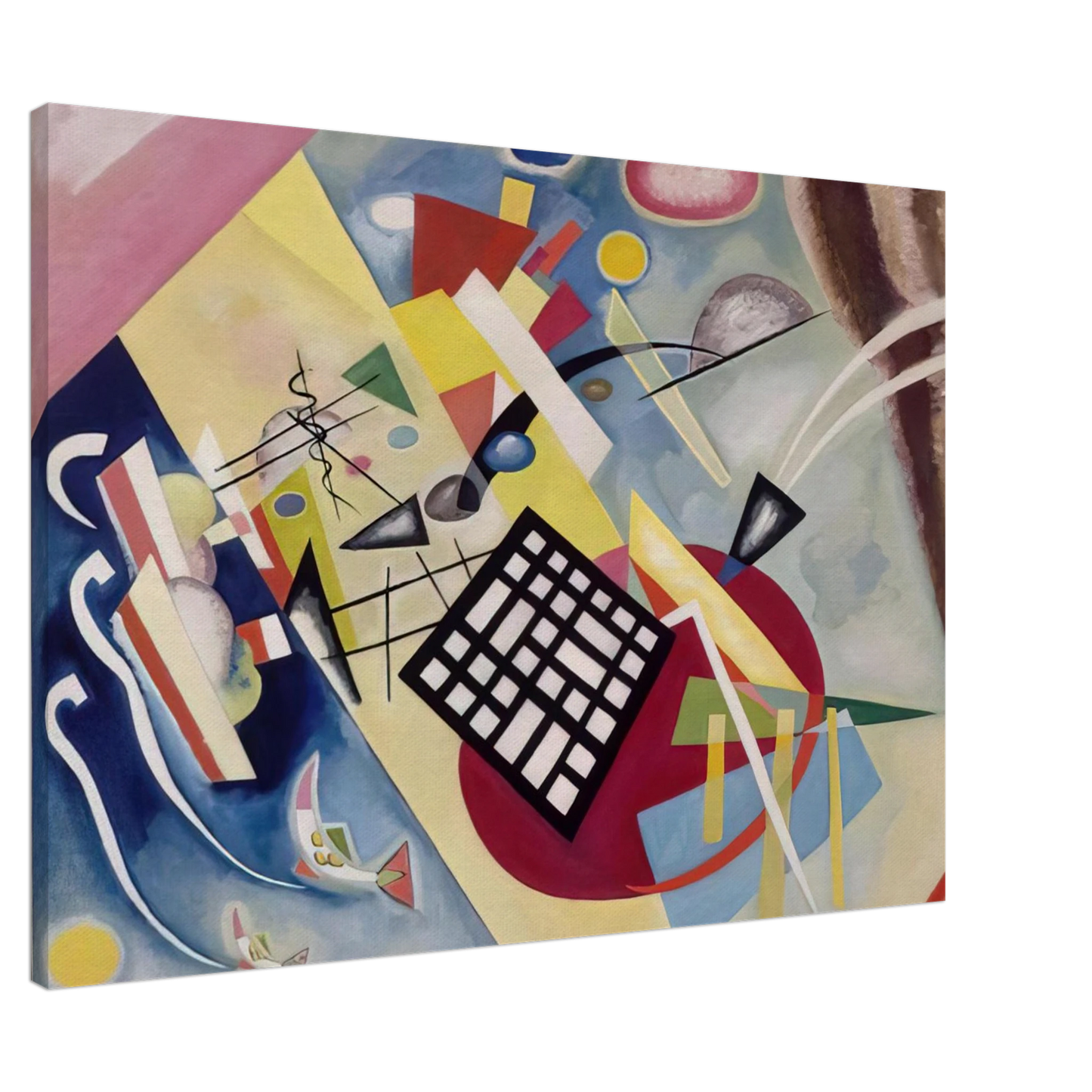 Wassily Kandinsky - BLACK FRAME 1922 Canvas - 20x30 cm / 8x12 inches-canvas