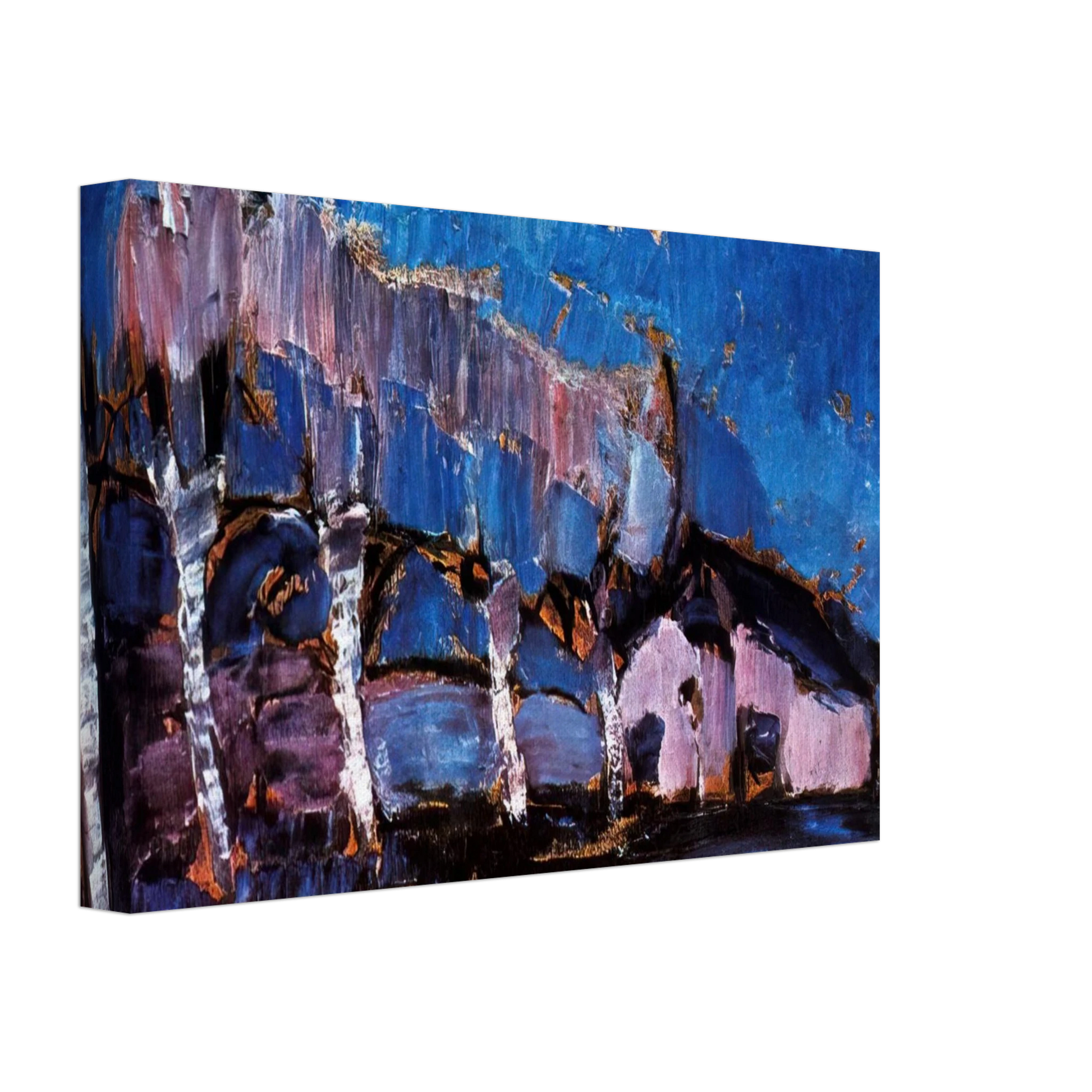 Piet Mondrian - Evening landscape Canvas - 40x60 cm / 16x24 inches-canvas