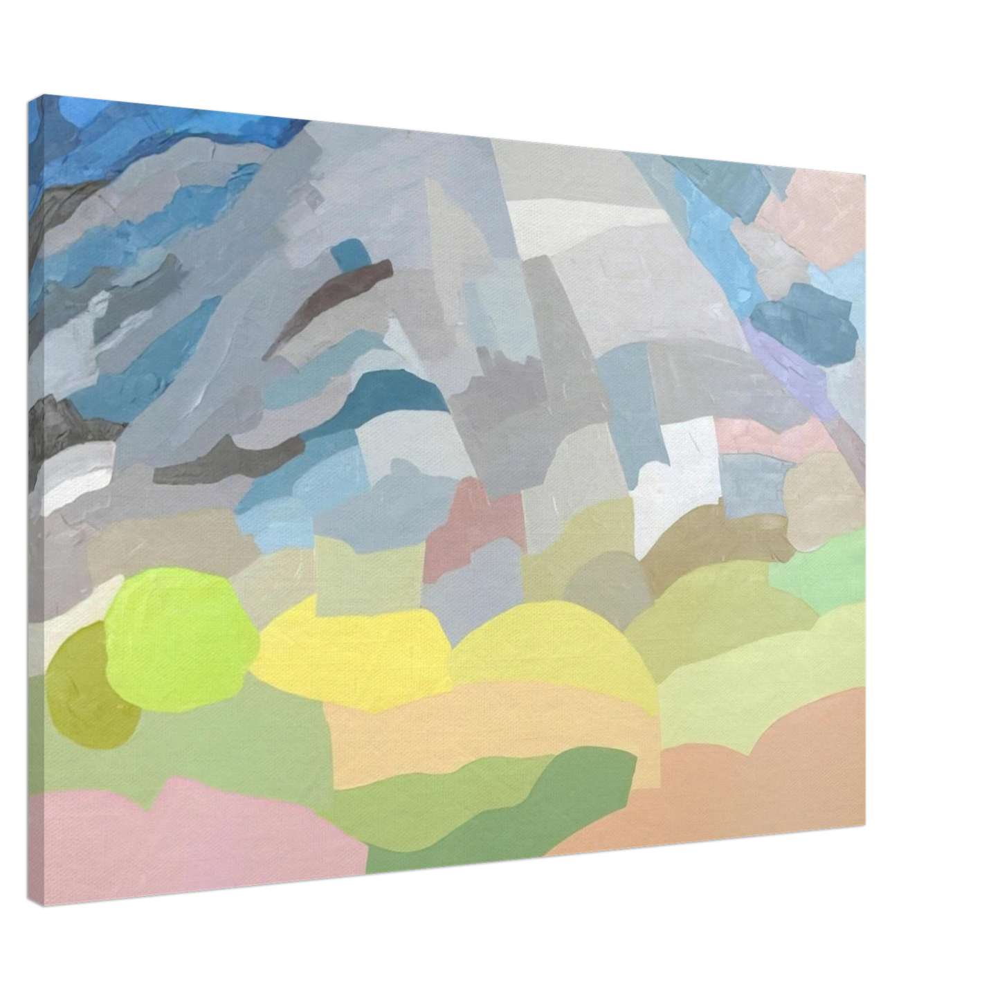 Etel Adnan - Mount Tamalpais - 1985 Canvas - 20x30 cm / 8x12 inches-canvas