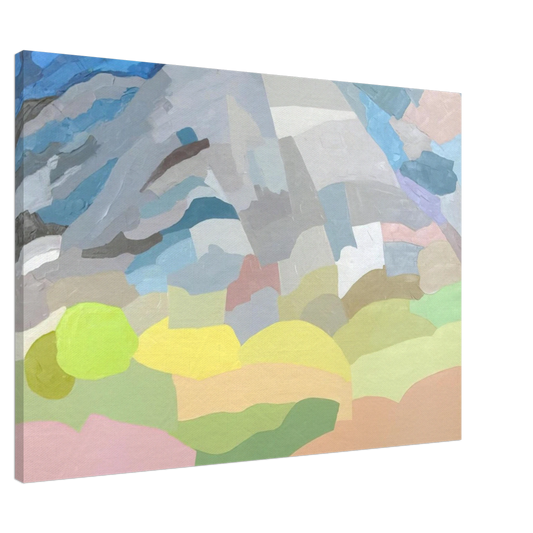 Etel Adnan - Mount Tamalpais - 1985 Canvas - 20x30 cm / 8x12 inches-canvas