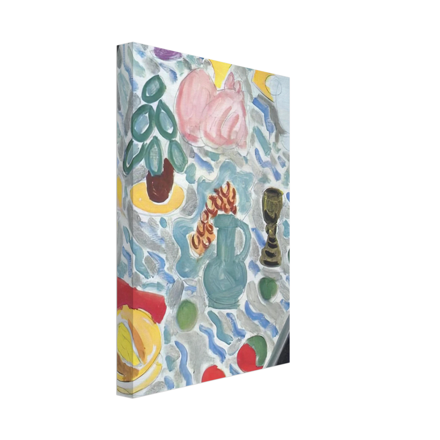 Henri Matisse - STILL LIFE WITH A MARBLE TABLE 1941 Canvas - 40x60 cm / 16x24 inches-canvas