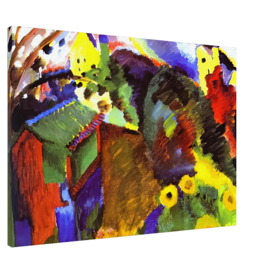 Wassily Kandinsky - MURNAU GARDEN 1910 Canvas - 20x30 cm / 8x12 inches-canvas