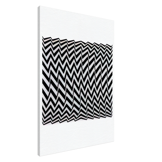 Bridget Riley - FRAGMENT 3 1965 Canvas - 20x30 cm / 8x12 inches-canvas