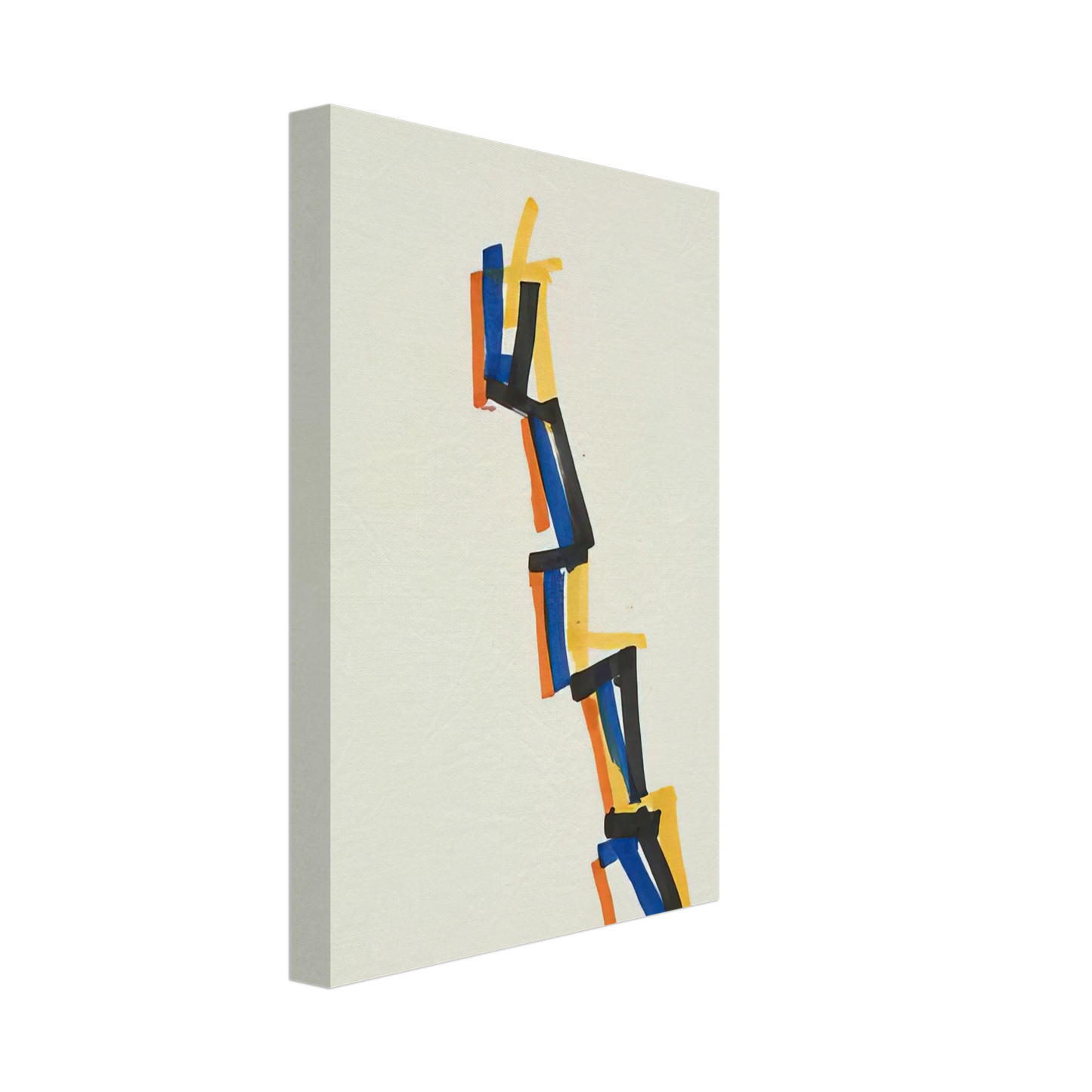 Charlotte Posenenske - Striped Picture - 1965 Canvas - 40x60 cm / 16x24 inches-canvas