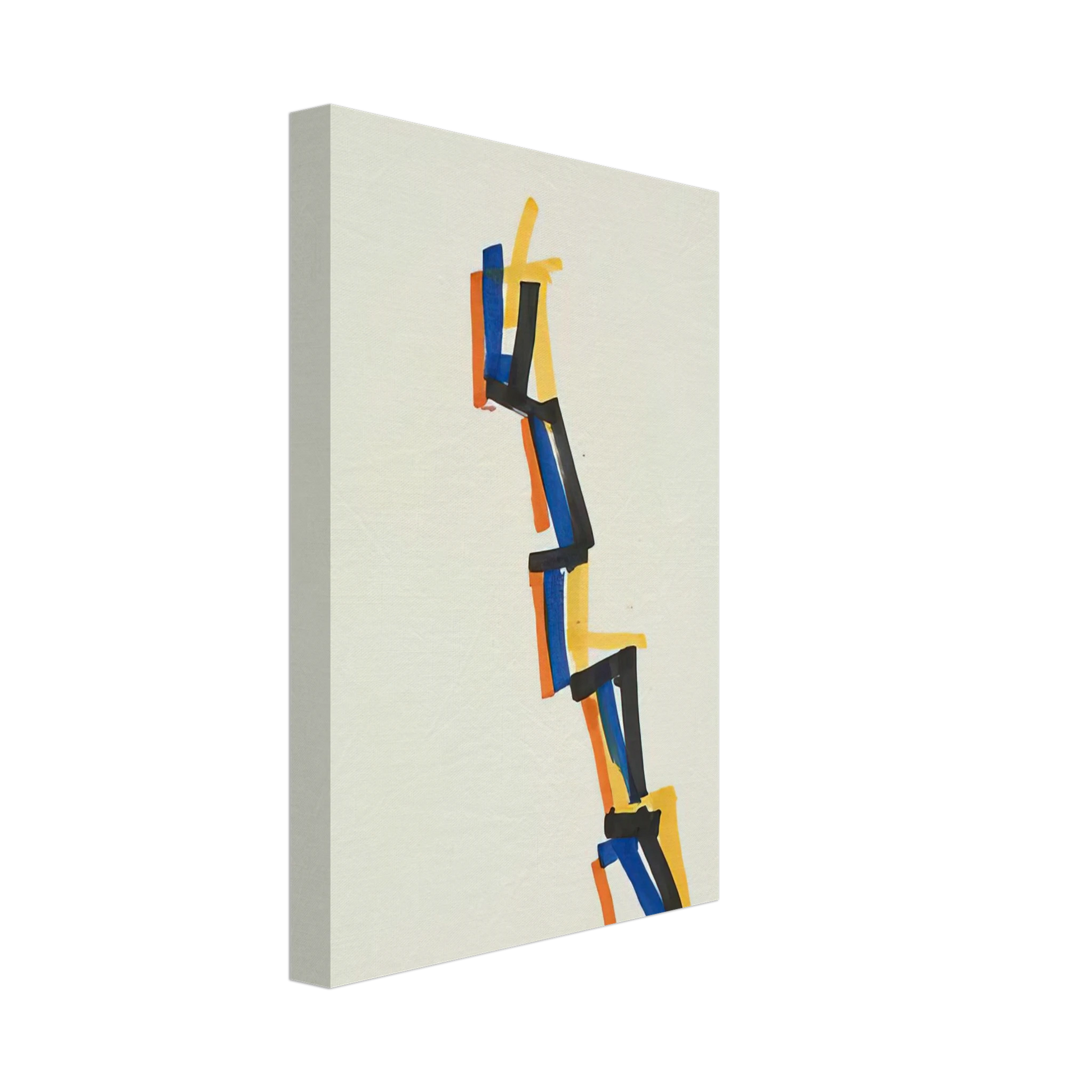 Charlotte Posenenske - Striped Picture - 1965 Canvas - 40x60 cm / 16x24 inches-canvas