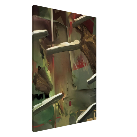 Gerhard Richter - ABSTRAKTES BILD ABSTRACT PAINTING 1976 Canvas - 20x30 cm / 8x12 inches-canvas