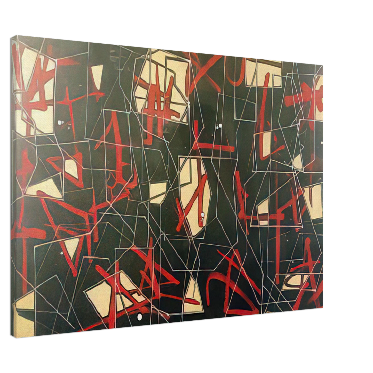 Jimmy Ernst - Synapse - 1950 Canvas - 20x30 cm / 8x12 inches-canvas