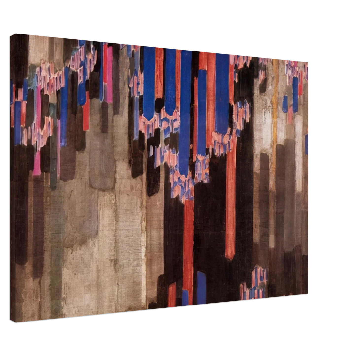 Frantisek Kupka - Ordination of verticals Canvas - 20x30 cm / 8x12 inches-canvas