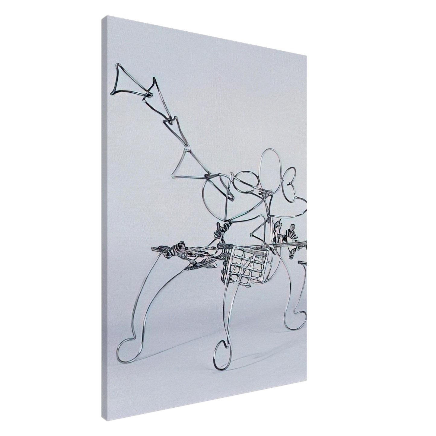 Nancy Graves - TRIANGLE 1987 Canvas - 20x30 cm / 8x12 inches-canvas