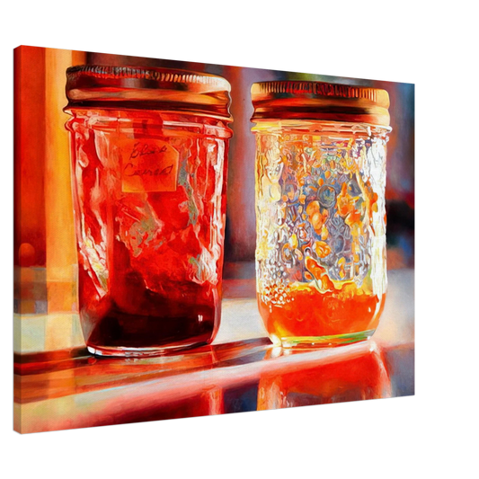 Mary Pratt - Smears of Jam, Lights of Jelly - 2007 Canvas - 20x30 cm / 8x12 inches-canvas