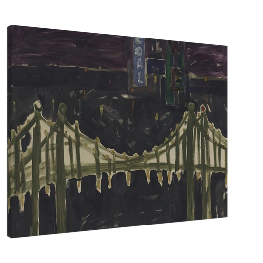 Allan Kaprow - George Washington Bridge Canvas - 20x30 cm / 8x12 inches-canvas