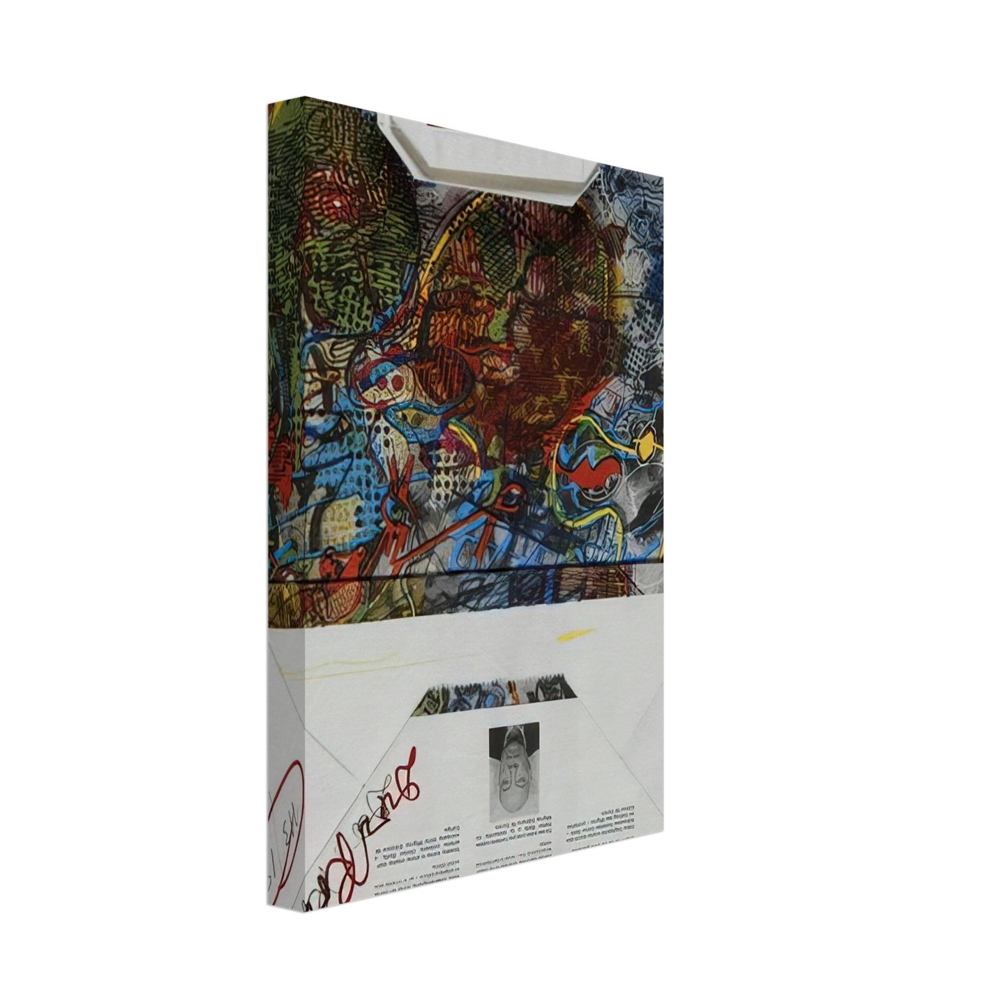 Dieter Roth - Untitled Migros - 1988 Canvas - 40x60 cm / 16x24 inches-canvas