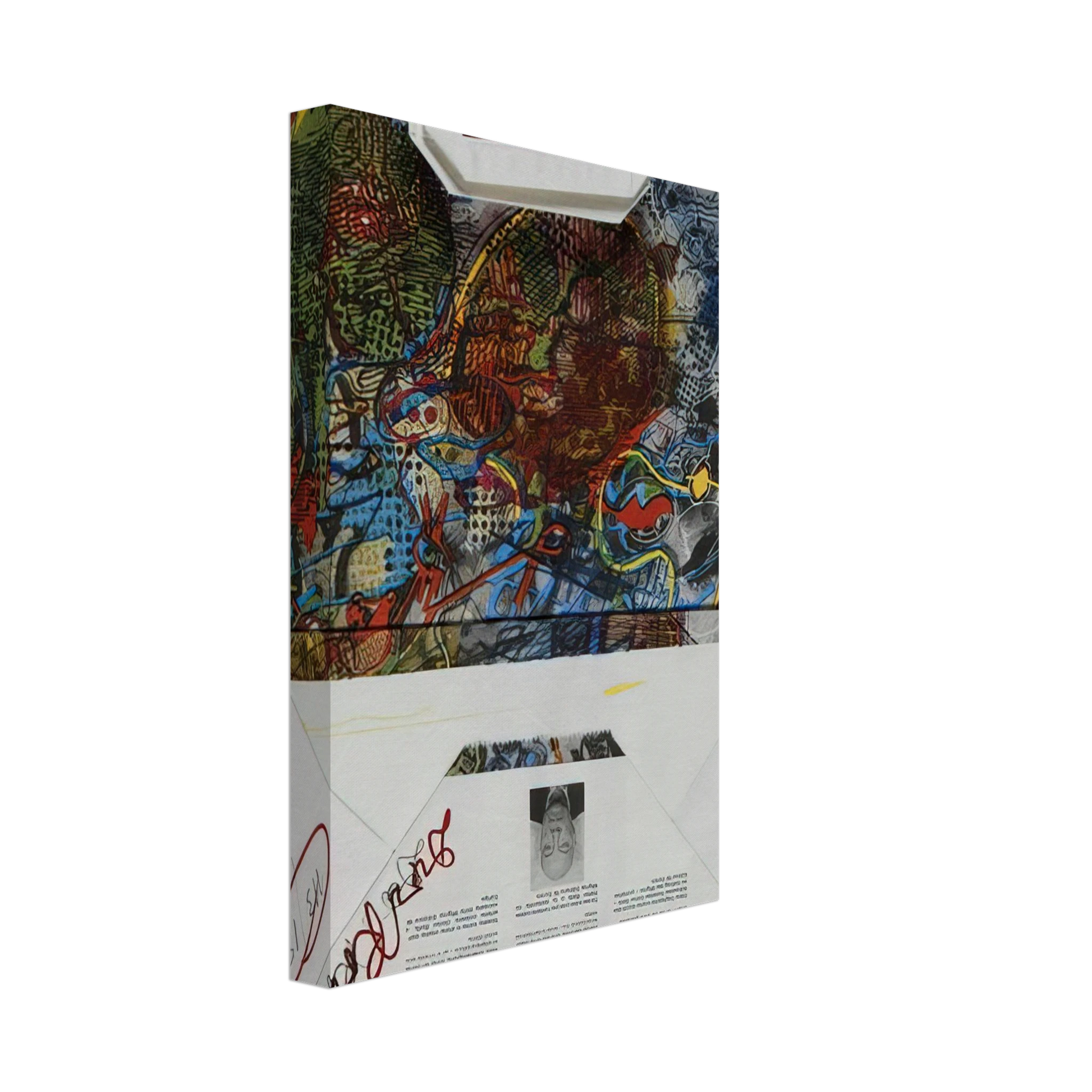 Dieter Roth - Untitled Migros - 1988 Canvas - 40x60 cm / 16x24 inches-canvas