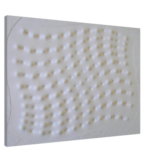 Enrico Castellani - Superficie III - 1995 Canvas - 20x30 cm / 8x12 inches-canvas