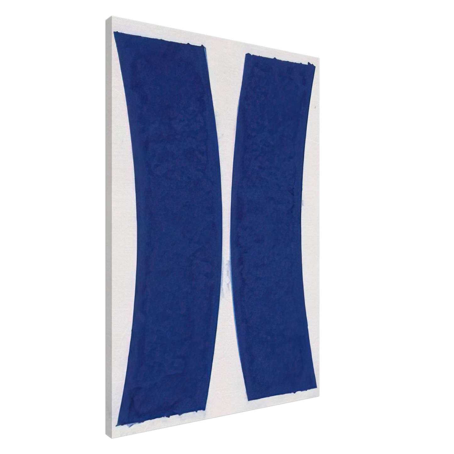 Ellsworth Kelly - Colored Paper Image V  Blue Curves  from Colored Paper Images Canvas - 20x30 cm / 8x12 inches-canvas