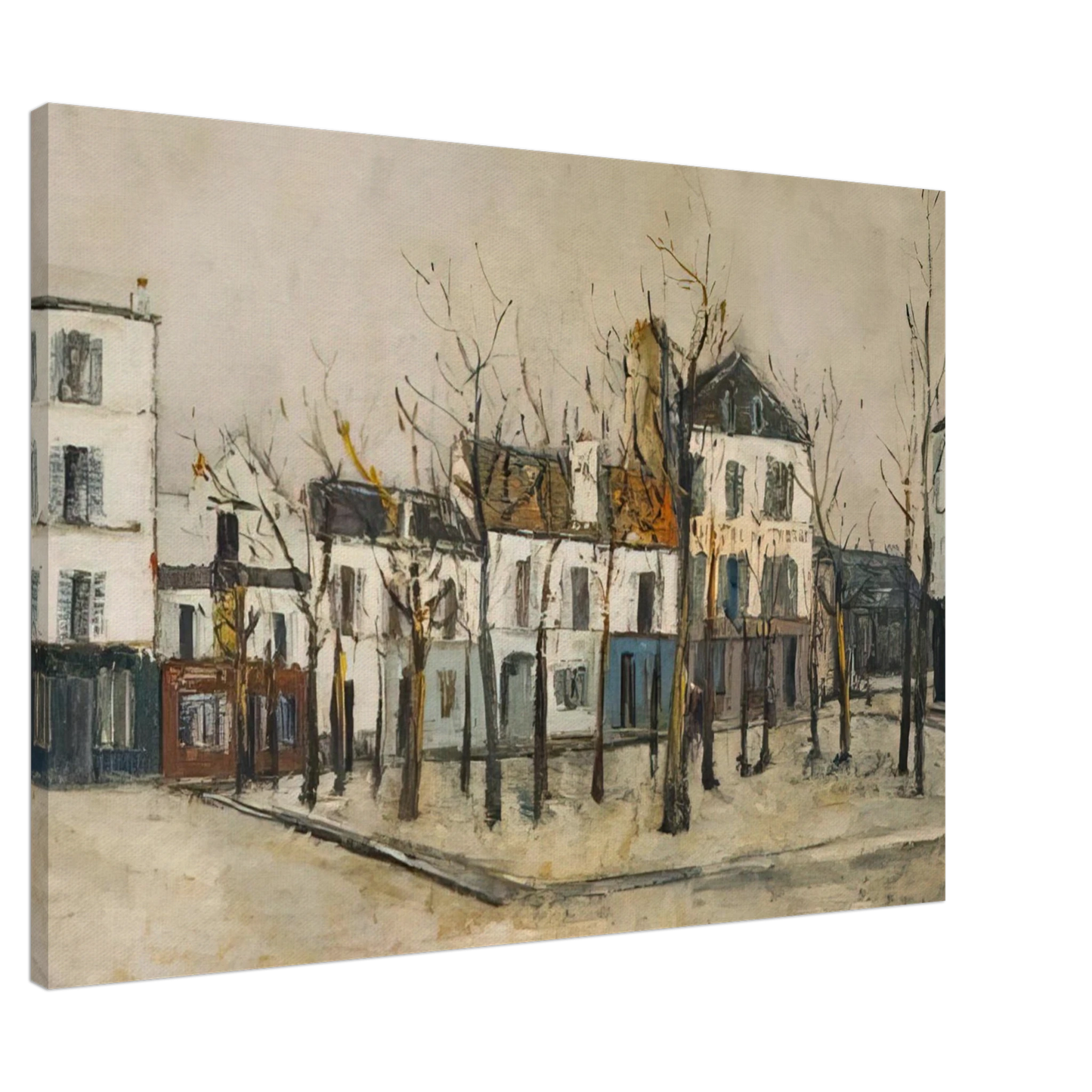 Maurice Utrillo - LA PLACE DU TERTRE 1910 Canvas - 20x30 cm / 8x12 inches-canvas
